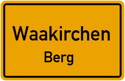 Straßenverzeichnis Waakirchen Berg