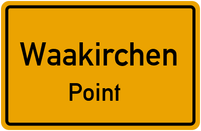 Ortsschild Waakirchen Point