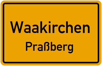 Straßenverzeichnis Waakirchen Praßberg