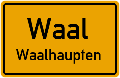 Straßenverzeichnis Waal Waalhaupten
