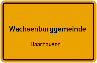 Straßenverzeichnis Wachsenburggemeinde Haarhausen