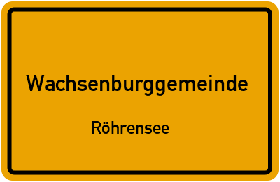 Straßenverzeichnis Wachsenburggemeinde Röhrensee
