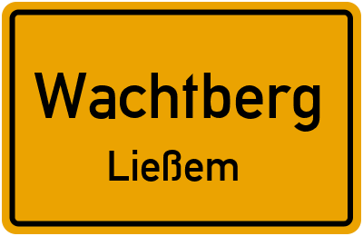 Ortsschild Wachtberg Ließem