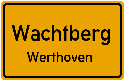 Ortsschild Wachtberg Werthoven