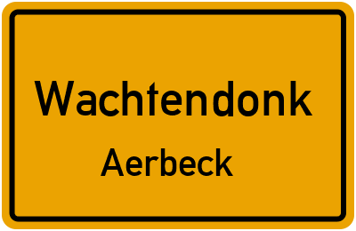 Straßenverzeichnis Wachtendonk Aerbeck