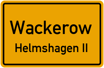 Straßenverzeichnis Wackerow Helmshagen II
