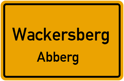 Straßenverzeichnis Wackersberg Abberg