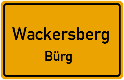 Straßenverzeichnis Wackersberg Bürg