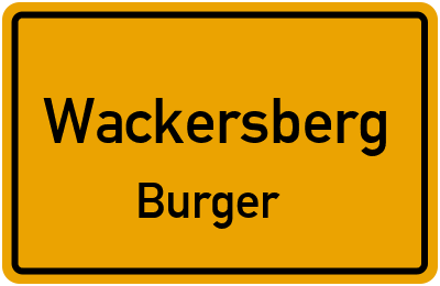 Straßenverzeichnis Wackersberg Burger
