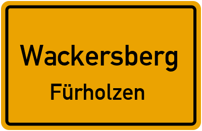Straßenverzeichnis Wackersberg Fürholzen