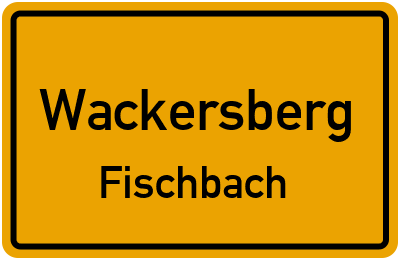 Straßenverzeichnis Wackersberg Fischbach