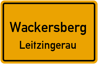 Straßenverzeichnis Wackersberg Leitzingerau