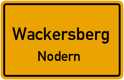Straßenverzeichnis Wackersberg Nodern