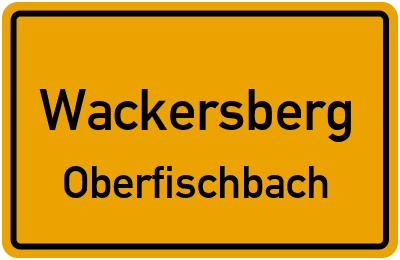 Straßenverzeichnis Wackersberg Oberfischbach