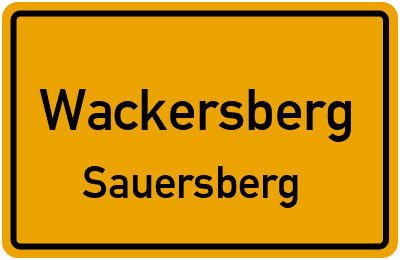 Straßenverzeichnis Wackersberg Sauersberg