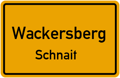 Straßenverzeichnis Wackersberg Schnait
