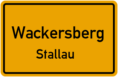 Straßenverzeichnis Wackersberg Stallau