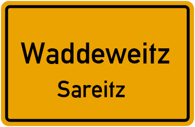 Straßenverzeichnis Waddeweitz Sareitz