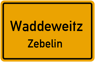 Straßenverzeichnis Waddeweitz Zebelin