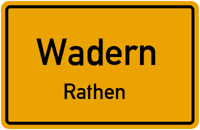 Straßenverzeichnis Wadern Rathen