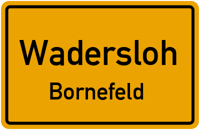 Straßenverzeichnis Wadersloh Bornefeld