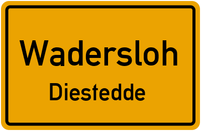 Straßenverzeichnis Wadersloh Diestedde