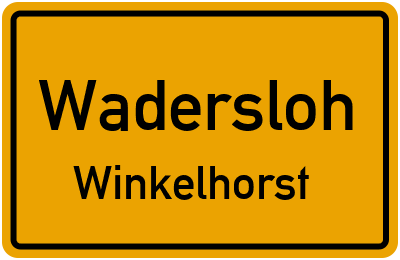 Straßenverzeichnis Wadersloh Winkelhorst