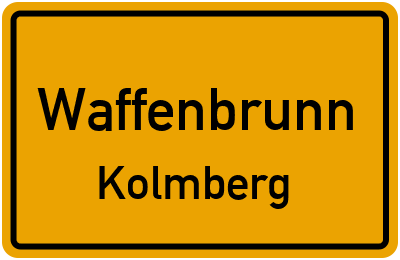 Straßenverzeichnis Waffenbrunn Kolmberg