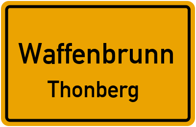 Straßenverzeichnis Waffenbrunn Thonberg