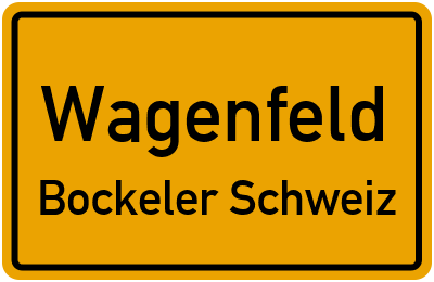 Straßenverzeichnis Wagenfeld Bockeler Schweiz