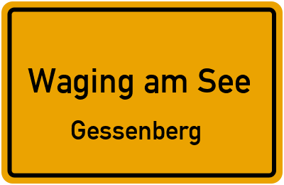 Straßenverzeichnis Waging am See Gessenberg