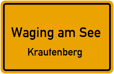 Straßenverzeichnis Waging am See Krautenberg