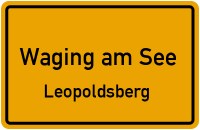 Straßenverzeichnis Waging am See Leopoldsberg