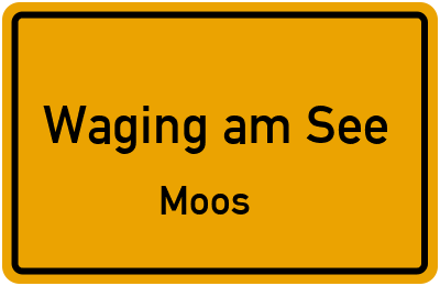 Straßenverzeichnis Waging am See Moos