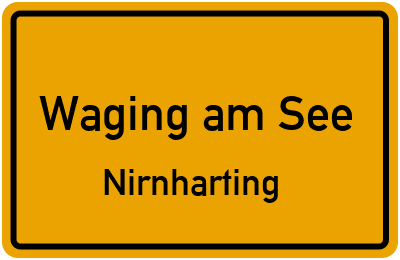 Straßenverzeichnis Waging am See Nirnharting