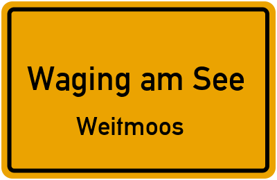 Straßenverzeichnis Waging am See Weitmoos