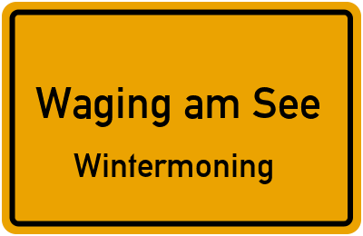 Straßenverzeichnis Waging am See Wintermoning