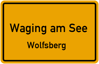 Straßenverzeichnis Waging am See Wolfsberg