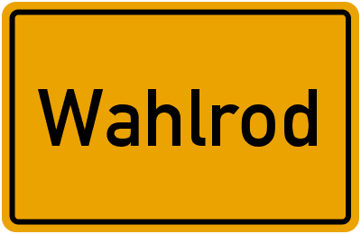 Wahlrod
