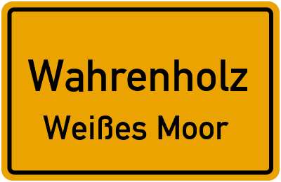 Straßenverzeichnis Wahrenholz Weißes Moor