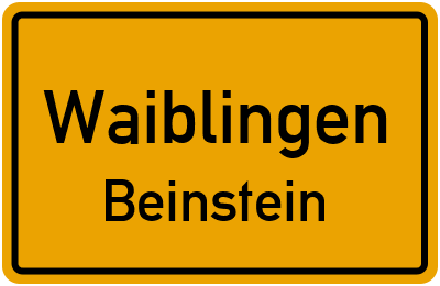 Straßenverzeichnis Waiblingen Beinstein