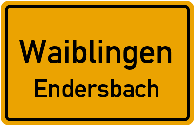 Straßenverzeichnis Waiblingen Endersbach