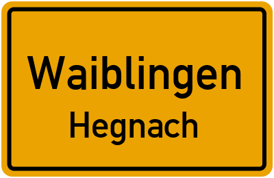 Straßenverzeichnis Waiblingen Hegnach