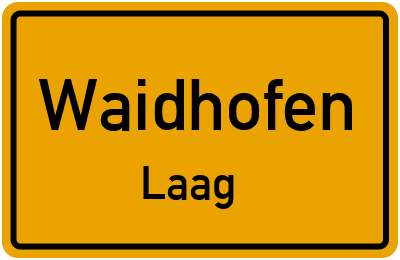 Straßenverzeichnis Waidhofen Laag