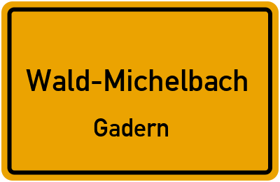 Straßenverzeichnis Wald-Michelbach Gadern
