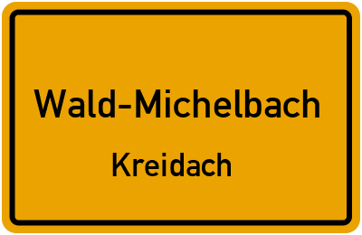 Straßenverzeichnis Wald-Michelbach Kreidach