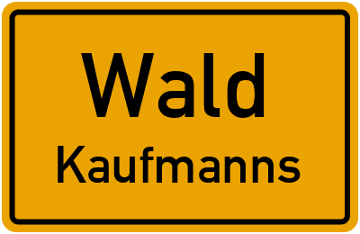 Straßenverzeichnis Wald Kaufmanns
