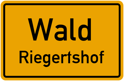 Straßenverzeichnis Wald Riegertshof