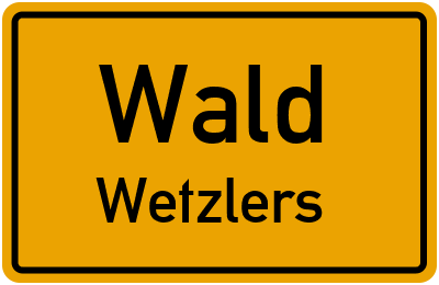 Straßenverzeichnis Wald Wetzlers