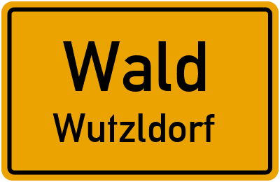 Straßenverzeichnis Wald Wutzldorf
